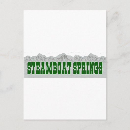Steamboot Springs Briefkaart (Voorkant)