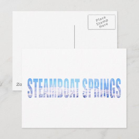 Steamboot Springs Briefkaart (Voorkant / Achterkant)