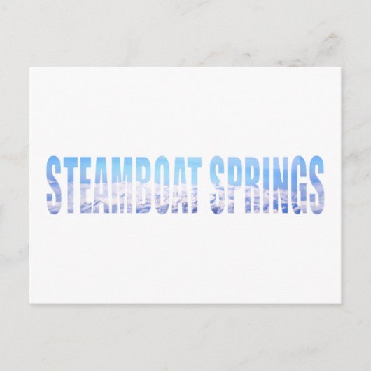 Steamboot Springs Briefkaart (Voorkant)
