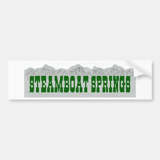 Steamboot Springs Bumpersticker (Voorkant)
