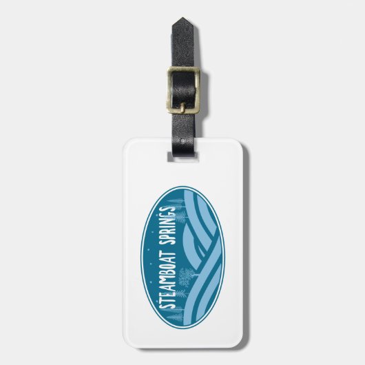 Steamboot Springs Colorado Bagagelabel (Voorkant verticaal)