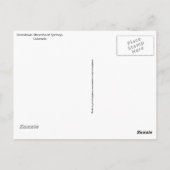 Steamboot Springs Colorado Briefkaart (Achterkant)