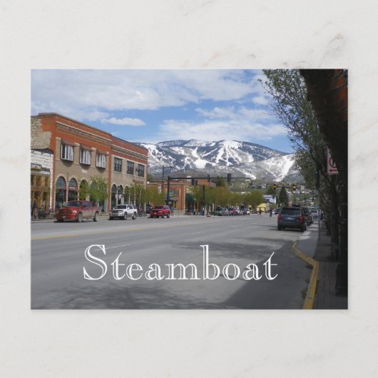 Steamboot Springs Colorado Briefkaart (Voorkant)