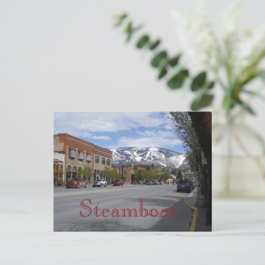 Steamboot Springs Colorado Briefkaart (Staand voorkant)