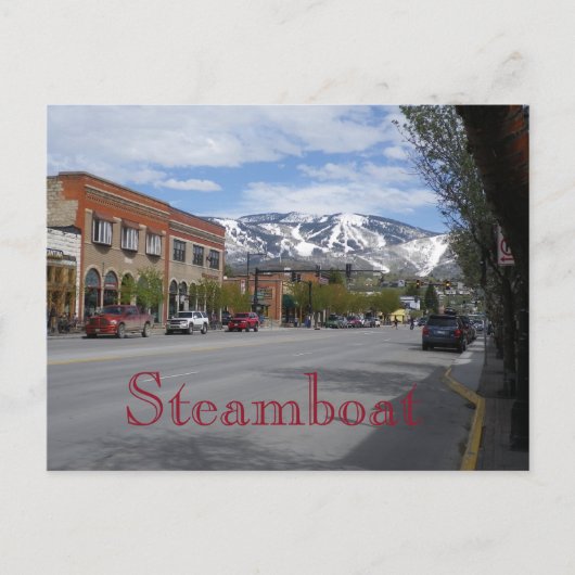 Steamboot Springs Colorado Briefkaart (Voorkant)