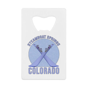 Steamboot Springs, Colorado Creditkaart Flessenopener