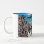 Steamboot Springs Colorado dag op mok van liftkoff (Links)