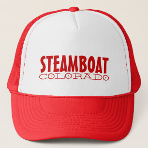 Steamboot Springs Colorado eenvoudig rood pet