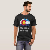 Steamboot Springs Colorado Graphic Ski T-shirt (Voorkant volledig)