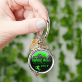 Steamboot Springs Colorado green ski sleutelhanger (Hand)