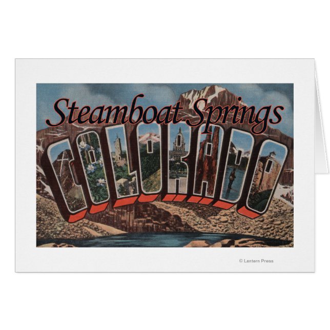 Steamboot Springs, Colorado - Large Letter Scene (Voorkant Horizontaal)