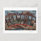 Steamboot Springs, Colorado - Large Letter Scene Briefkaart (Voorkant)