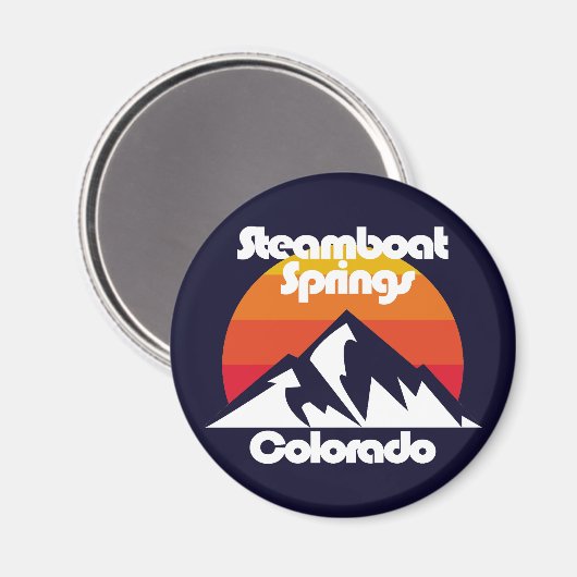 Steamboot Springs Colorado Magneet (Voorkant / Achterkant)