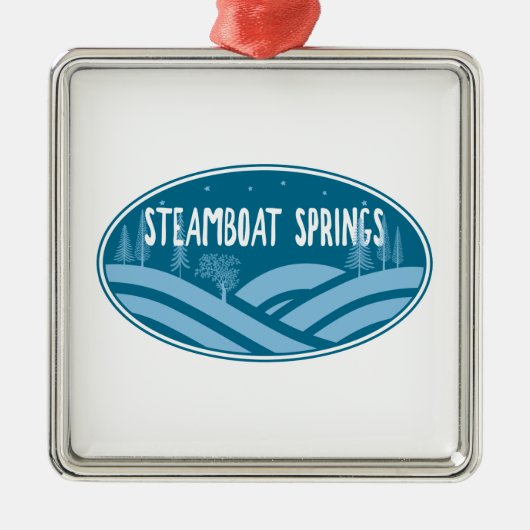 Steamboot Springs Colorado Metalen Ornament (Voorkant)