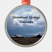 Steamboot Springs, Colorado Metalen Ornament (Voorkant)