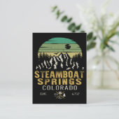 Steamboot Springs Colorado Mountain Camping Hiking Briefkaart (Staand voorkant)