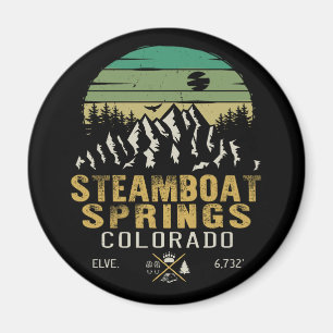 Steamboot Springs Colorado Mountain Camping Hiking Magneet