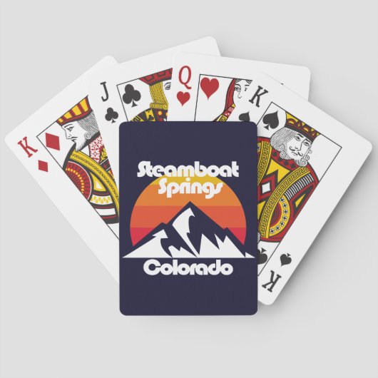 Steamboot Springs Colorado Pokerkaarten (Achterkant)