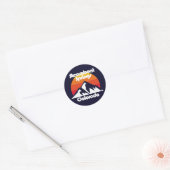 Steamboot Springs Colorado Ronde Sticker (Envelop)