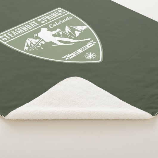 Steamboot Springs Colorado Sherpa Deken (3/4)