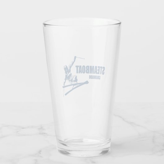 Steamboot Springs Colorado Skier Glas (Achterkant)