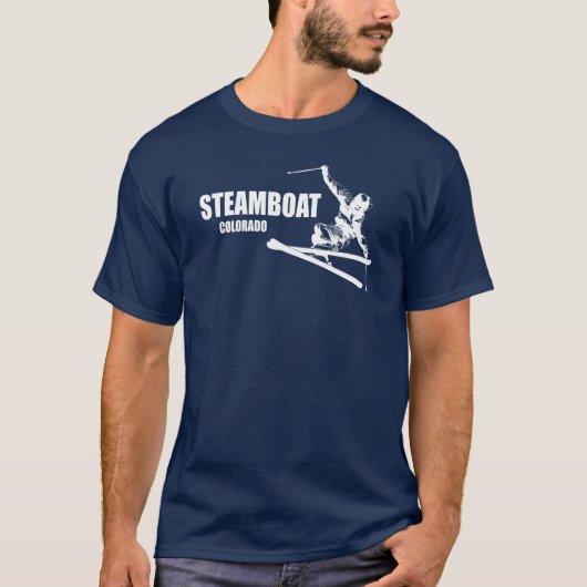 Steamboot Springs Colorado Skier T-shirt (Voorkant)