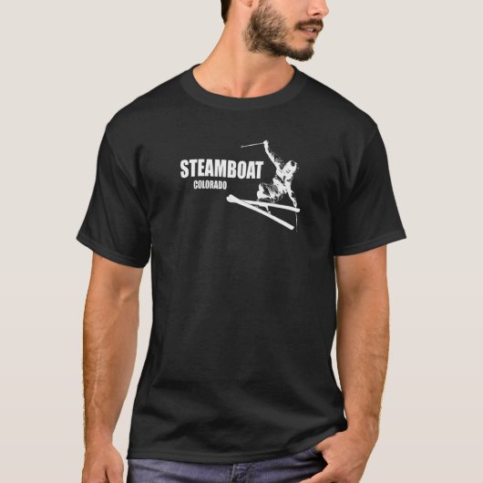 Steamboot Springs Colorado Skier T-shirt (Voorkant)