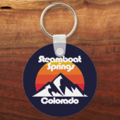 Steamboot Springs Colorado Sleutelhanger (Achterkant)