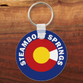 Steamboot Springs, Colorado Sleutelhanger (Voorkant)