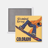 Steamboot Springs Colorado snowboard magnet (Voorkant / Achterkant)