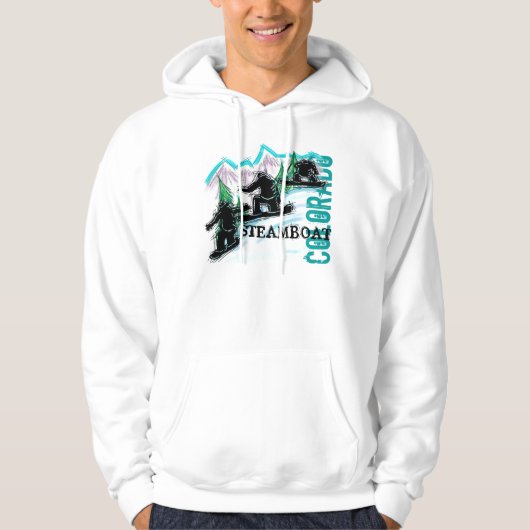 Steamboot Springs Colorado-snowboardhoes Hoodie (Voorkant)