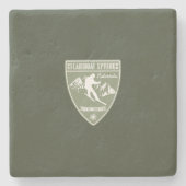 Steamboot Springs Colorado Stenen Onderzetter (Voorkant)