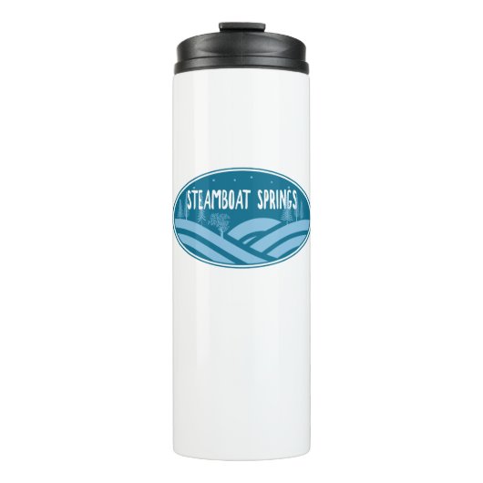 Steamboot Springs Colorado Thermosbeker (Voorkant)