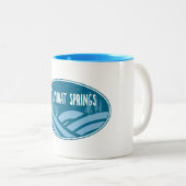 Steamboot Springs Colorado Tweekleurige Koffiemok (Voorkant rechts)