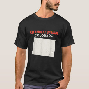 Steamboot Springs Colorado USA State America Trave T-shirt