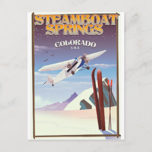 Steamboot Springs colorado vintage-poster Briefkaart