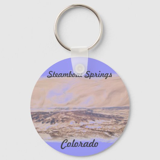Steamboot Springs-sleutelhanger Sleutelhanger (Voorkant)