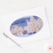 Steamboot Springs-sticker Ovale Sticker (Envelop)