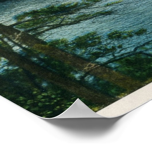 Steamboot, Vintage van de Wisconsin Poster (Hoek)