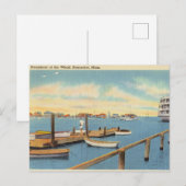  Steamboot Wharf, Nantucket, Massachusetts Briefkaart (Voorkant / Achterkant)