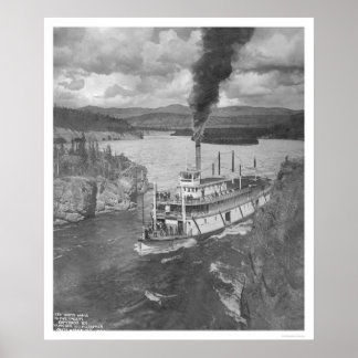 Steamboot Yukon Territory 1920 Poster