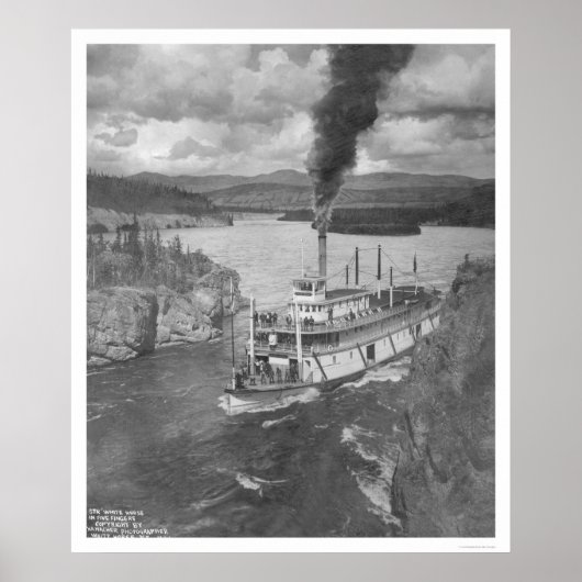 Steamboot Yukon Territory 1920 Poster (Voorkant)
