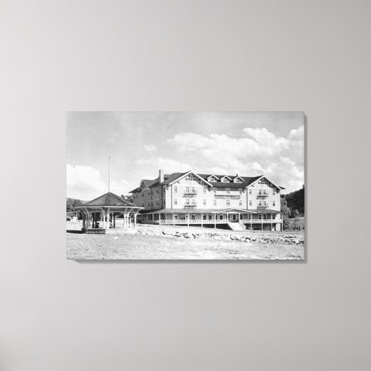 Steambootveren, CO-loden en kajuit fotografie Canvas Afdruk (Voorkant)