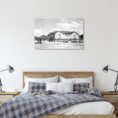 Steambootveren, CO-loden en kajuit fotografie Canvas Afdruk (Insitu (Slaapkamer))