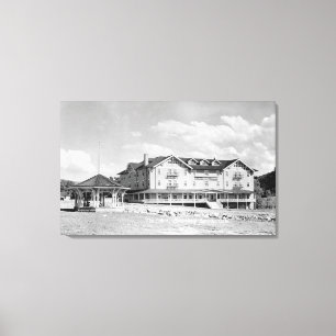 Steambootveren, CO-loden en kajuit fotografie Canvas Afdruk