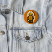 Steambot Antiek Robot Ronde Button 5,7 Cm (In situ)