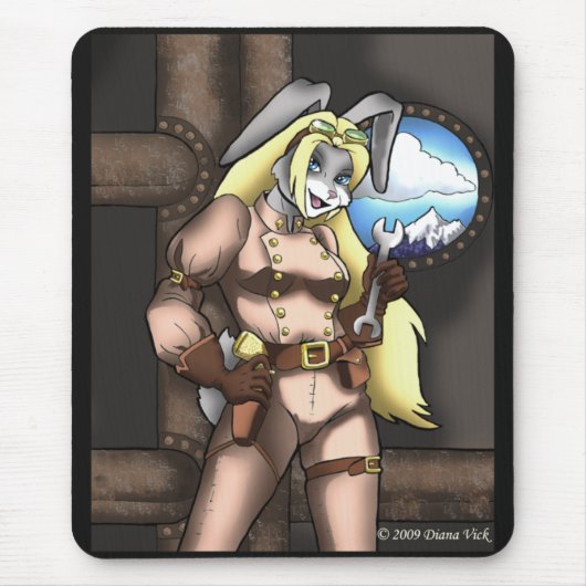 Steambunny Mousepad Muismat (Voorkant)