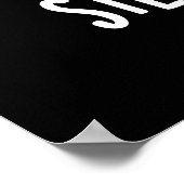 Steamed Bun Funny Food Pun Dark BG Poster (Hoek)