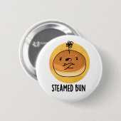 Steamed Bun Funny Food Pun Ronde Button 5,7 Cm (Voorkant /achterkant)