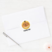 Steamed Bun Funny Food Pun Ronde Sticker (Envelop)